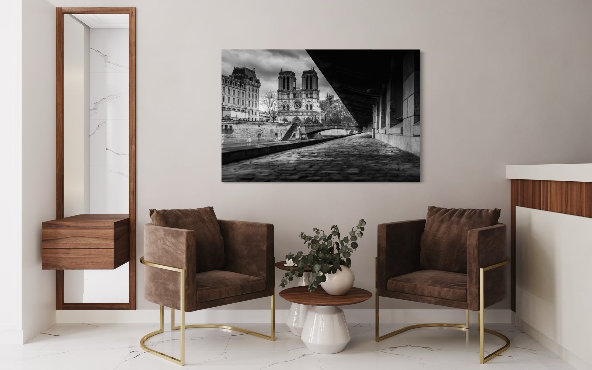 Perspective sur Notre-Dame de Paris