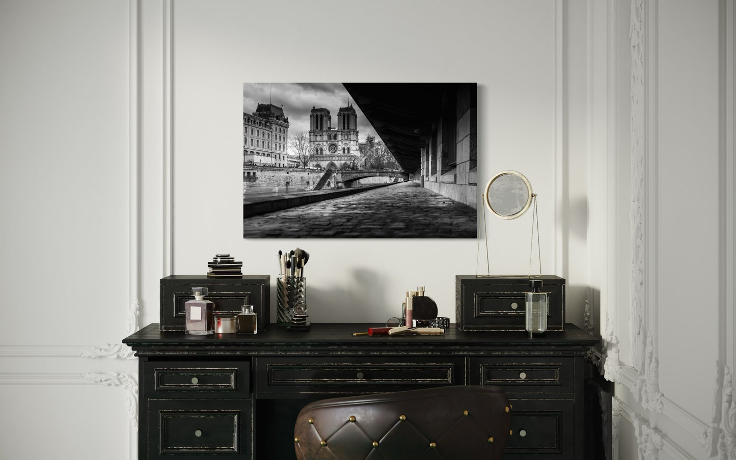 Perspective sur Notre-Dame de Paris